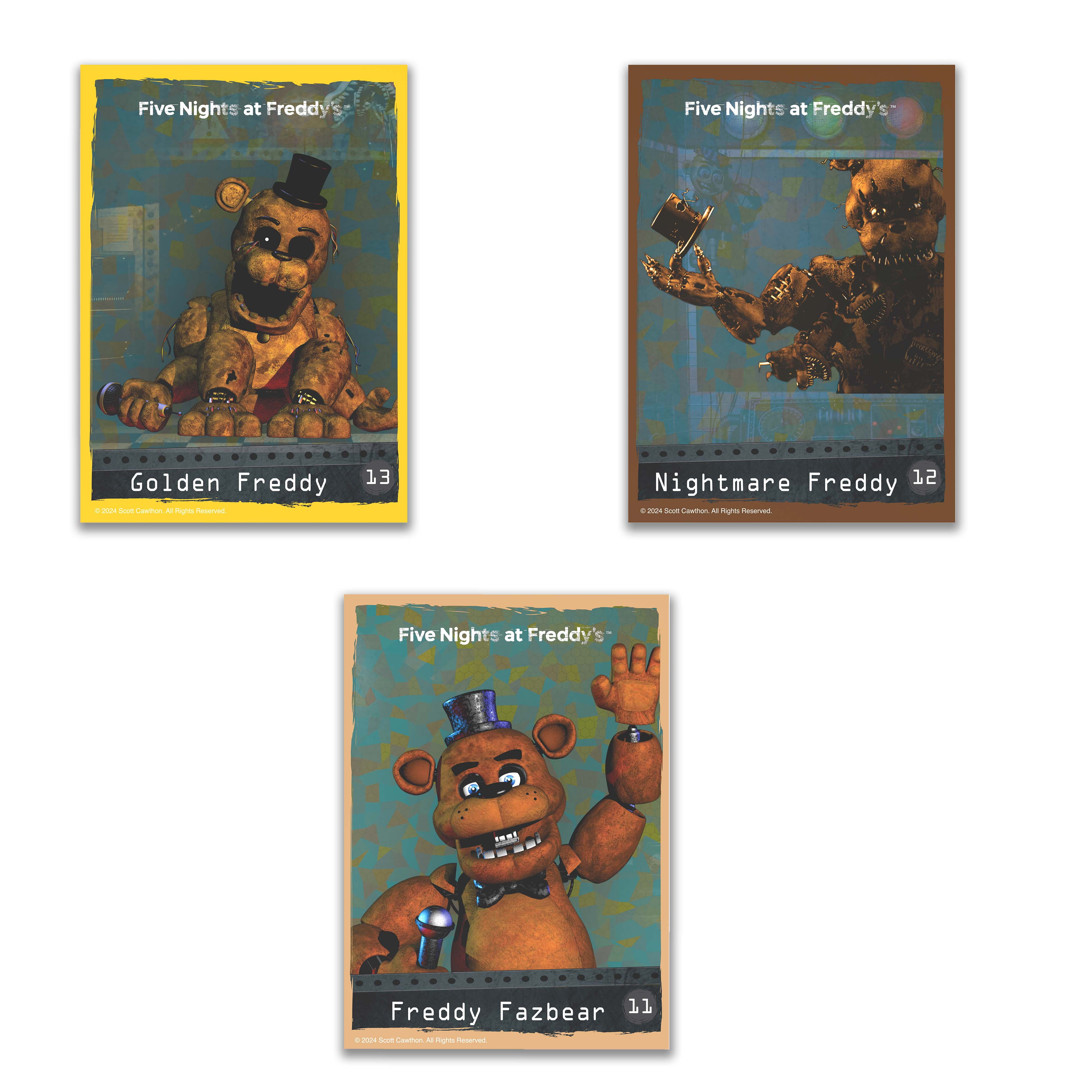 FIVE NIGHTS AT FREDDY'S - Freddy Fazbear Animatronic Bundle (11 Items, Blinking Eyes w/ Lights & Sounds)