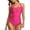 Pink, variant on Aayomet One Piece Bathing Suit For Women One Piece Bathing Suit for Women Front Cross Tummy Control Swimsuits V Neck Swimwear,Black XL