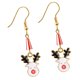 thumbnail image 3 of EeaseMX Pendientes navideños de Nochebuena, divertidos y creativos, para mujer (dorados A), 3 of 8
