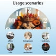 thumbnail image 2 of 12inch Lion Wall Clock Battery Operated Silent Non Ticking Round Decorative Clock for Office Home Living Room Bedroom Bathroom Kitchen Decor Lion, 2 of 8