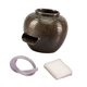 thumbnail image 5 of Fuente agua cerámica con recirculación y en forma U, adorno compacto para escritorio, ideal para patio, balcón o terraza. M, 5 of 8