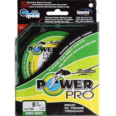 Power Pro Fishing Line - Moss Green, 150 yards, 30 (Best Saltwater Fishing Line Color)