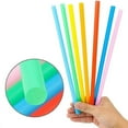 thumbnail image 2 of 300pcs 10.3in Jumbo Straws Smoothie Straws Straws Extra Wide Extra Long Colors, 2 of 5