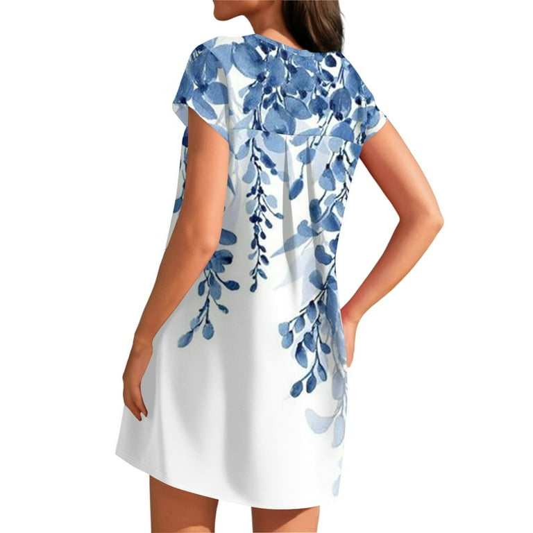 white christmas dresses Sky Blue Ethnic Motif Indian Cotton Dresses With Tassels