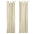 thumbnail image 2 of Winmate Insulated Cotton Tab Top Curtain Panel - Pair each 80" x 84" in Natural, 2 of 6