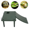 thumbnail image 4 of Tortoise Resting Terrace,  Basking Platform Exercise Climbing Ability 2 Suction Cups Green ABS with Climbing Ladder for Low Water Level  Tank, 4 of 7