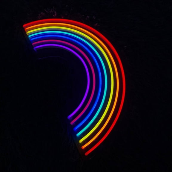 Handmadetneonsign Rainbow Neon Sign, RainBow Wall Art Decor, Home Bar Pub Wall Decor