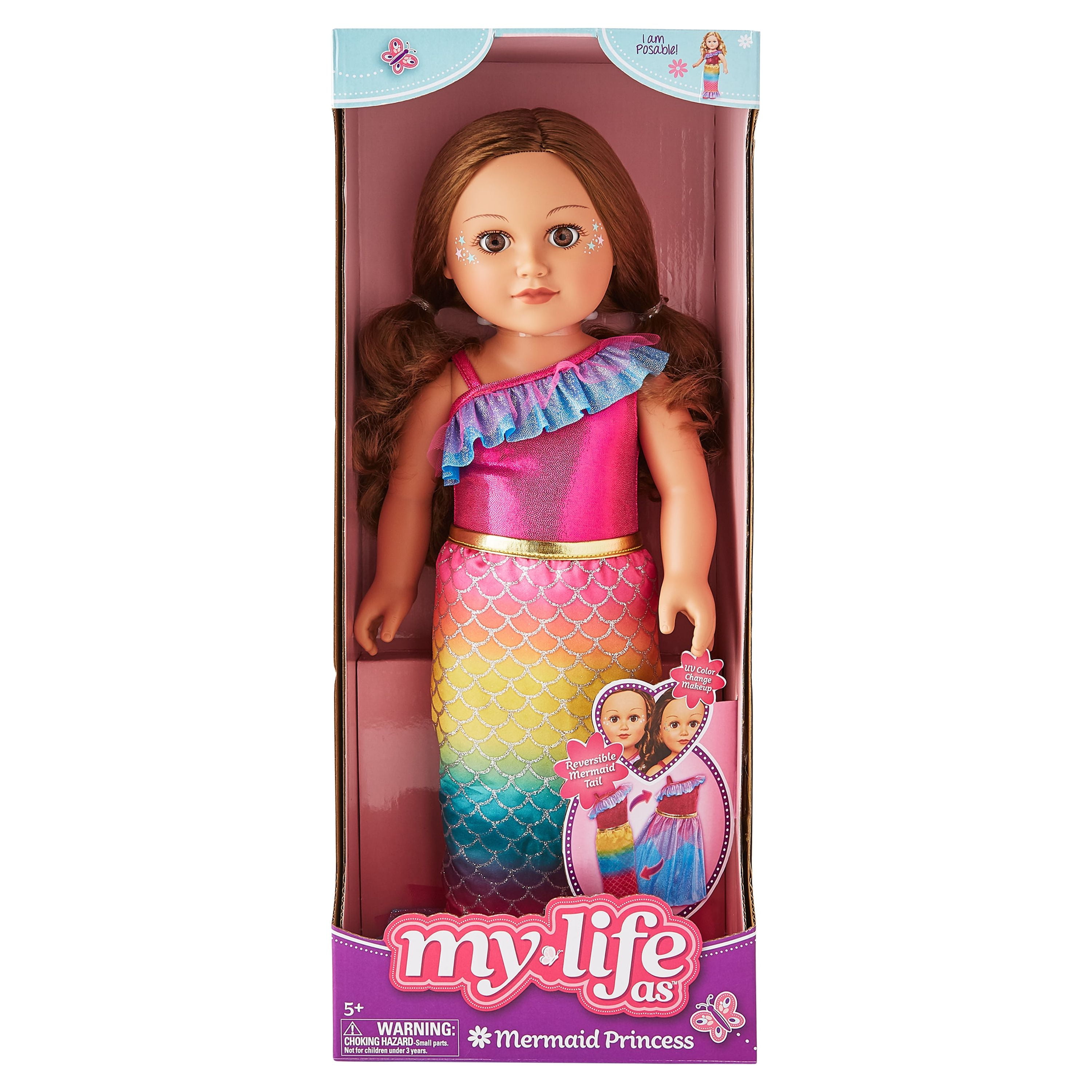 My Life As Poseable Mermaid Princess 18" Doll