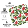 thumbnail image 3 of Rateoe Watermelons Drawing Drink Coasters Set of 4 Leather Coasters Spill Protection for Table Desk,Durable and Non Slip Leather Coaster ,4 Inches Drink Mats-Square, 3 of 6