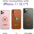 thumbnail image 6 of Compatible for iPhone 11 Clear Case, Cute Glitter Heart Rainbow Laser Holographic Bling Pattern Case for Women Girls Soft TPU Shockproof Camera Protective - Blue, 6 of 11
