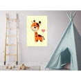 thumbnail image 2 of Awkward Styles Friends Forever Canvas Art Giraffe Illustration Kids Room Wall Art Baby Room Art Funny Decor for Kids Animals Picture Newborn Baby Room Wall Decor Safari Wallpapers Made in USA, 2 of 4