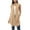 Khaki, variant on Womens Jacket Dressy Trendy Front Draped Cardigan Blouse Vest Hem Asymmetric Open Sleeveless Sweaters Coat