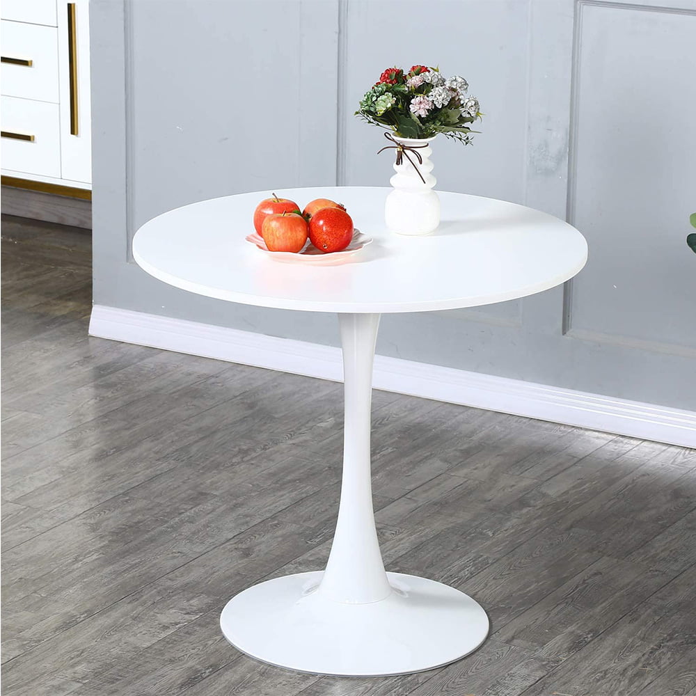 enyopro Modern White Dining Table, Breakfast Nook Dining Table, Mid ...
