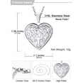 thumbnail image 6 of U7 Tree of Life Silver Plated Locket Necklace Heart Pendant Necklace Personalized Memorial Gift Christmas Gifts for Women Daughter Mother's Day Valentine, 6 of 8