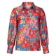 thumbnail image 3 of Blusa con cuello en V y botones estampados de manga larga para mujer de verano Fridja czfsfas6574, 3 of 7