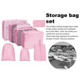 thumbnail image 3 of vnanda Stainproof Storage Bag Travel Storage Bag Set 8pcs Multi Sizes Foldable Suitcase Organizer Drawstring Wash Bag Travel Clothes Storage Travel, 3 of 8