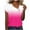 Hot Pink, variant on Summer Tops for Women 2025 Trendy Button V Neck Shirts Casual Short Sleeve Tunic Tshirt Basic Business Work Blouse