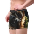 thumbnail image 2 of Sikiie Realistic Style Cute Cat Print Men's Boxer Briefs, Elastic Waistband Boxer Briefs Leggings-Large, 2 of 5
