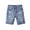 Light Blue, variant on Eltusu Boys Denim Shorts, Elastic Waist Ripped Summer Casual Jean Shorts Dark Blue Size 6-13T