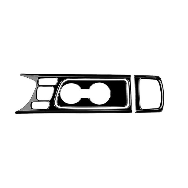 Juego de pegatinas decorativas TANGJMXG Para portavasos de agua de consola central de coche Para Yaris Rhd 2022 negro brillante