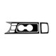 thumbnail image 1 of Juego de pegatinas decorativas TANGJMXG Para portavasos de agua de consola central de coche Para Yaris Rhd 2022 negro brillante, 1 of 5