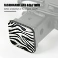 thumbnail image 3 of Hitch Cover Fits For 2-Inch Hitch,The Texture Of Zebra Stripes With Bold Blackrubber Trailer Hitch Cover Tube Plug Insert,Car Exterior Accessories, Receiver Tube Hitch Plug, 3 of 6