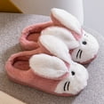 thumbnail image 2 of XXWXYD Toddler Kids Children's Boys Girls Cartoon Print Bunny Print Furry Shoes Indoor Home Warm Slippers Animal Soft Cozy Cute Plush Anti-Slip Shoes for Toddler Kids(11.5-12 Years,Male), 2 of 5