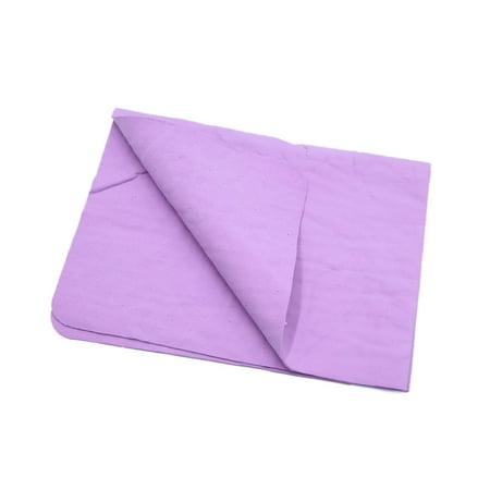 Multifunctional Water Absorbent Purple Synthetic Chamois Car Clean Cloth Towel Protective for Auto Door