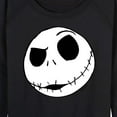 thumbnail image 3 of The Nightmare Before Christmas - Jack Face - Women's Lightweight French Terry Long Sleeve Shirt, 3 of 5