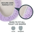 Mainstays Basic Polyester 19" x 22" Toilet Lid Cover, Purple