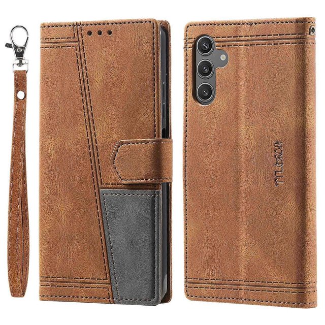 TTUDRCH Style 004 For Samsung Galaxy A36 5G Leather Case RFID Blocking Wallet Stand Phone Cover with