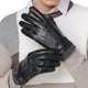thumbnail image 2 of Guardurnaity Guantes de cuero para hombre Pantalla de ciclismo A prueba de golpes Senderismo Guante de conducción A prueba de viento Transpirable Mantener el guantes y mitones Negro tres lineas Guardurnaity AP013370-05, 2 of 6
