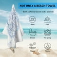 thumbnail image 4 of GZHJMY Beach Towel for Women Girls, Hydrangea Balloon and Butterfly Bath Towel, Oversized Lightweight Sport Towel, 31x51 Inch, 4 of 7