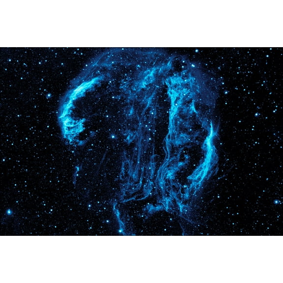 24"x36" Gallery Poster, Ultraviolet image Cygnus Loop Nebula galaxy evolution explorer
