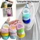 thumbnail image 2 of Cute Fuzzy Caterpillar Bag Charm Keychain Plush Toy for Kids Unisex Soft Fluffy, 2 of 5