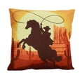 thumbnail image 3 of Cowboy | Pillow Cover | Throw Pillow | Horse Lover Gift | Home Decor | Cactus Decor | Western | Cest Throw Pillows | Vintage Pillow Covers, 3 of 6