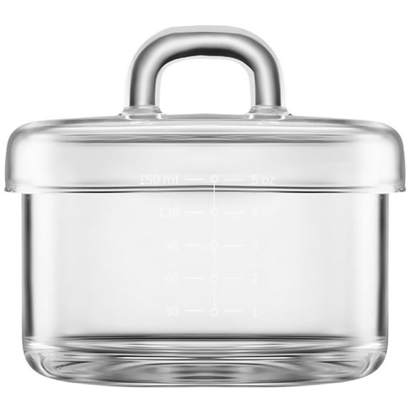 OATIPHO Premium Transparent Glass Soup Bowl with Lid for Home Storage