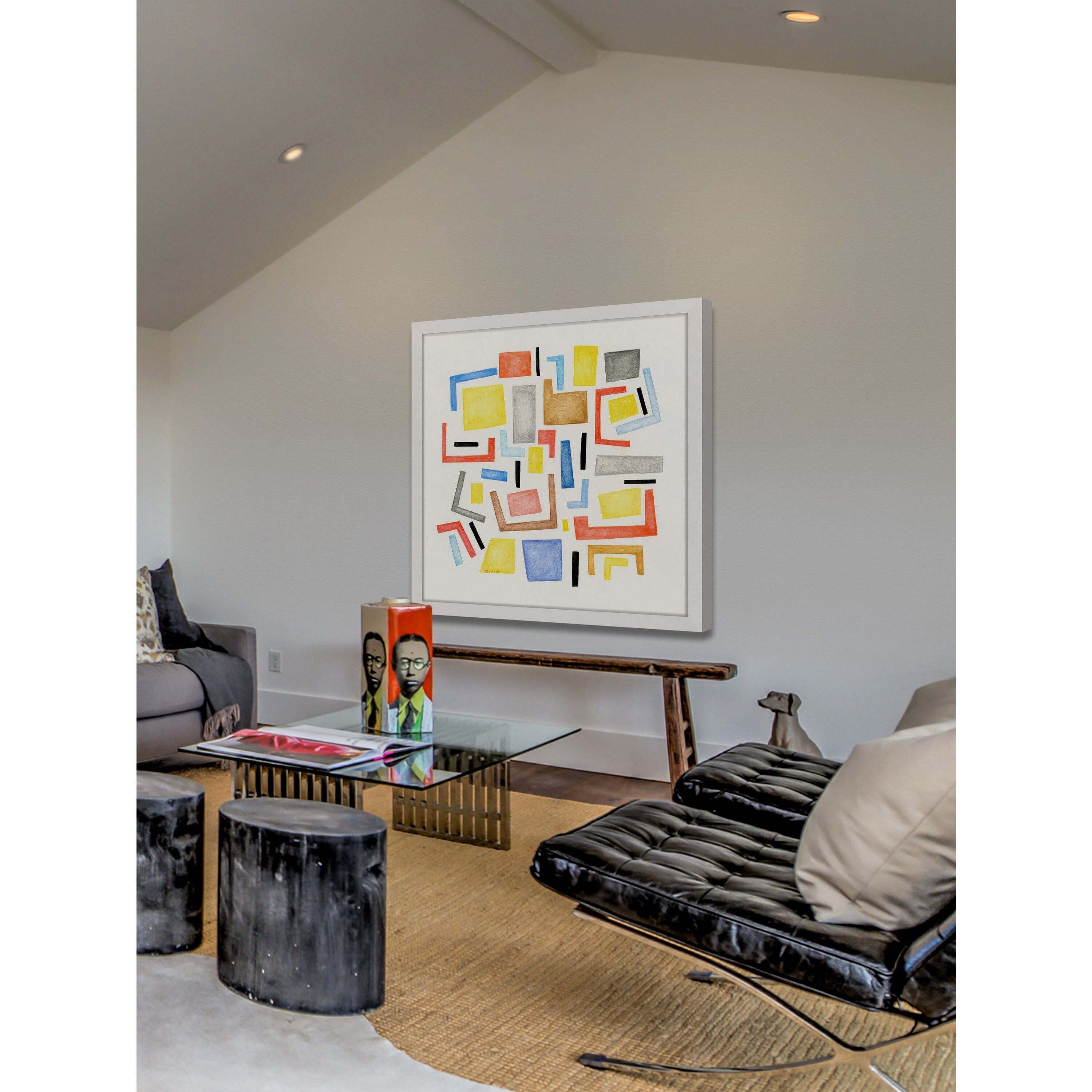 Marmont Hill "Square Maze" by Nikki Galapon Framed Painting Print