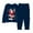 X#621Navy1060, variant on CAIVO Child Christmas Kids Outfit Sets Cozy Holiday Santa Print Girls Festive Family Cartoon Long Sleeve O-Neck Shirts Tops Pants Soft Two Piece Outfit Sets 7-8 Years