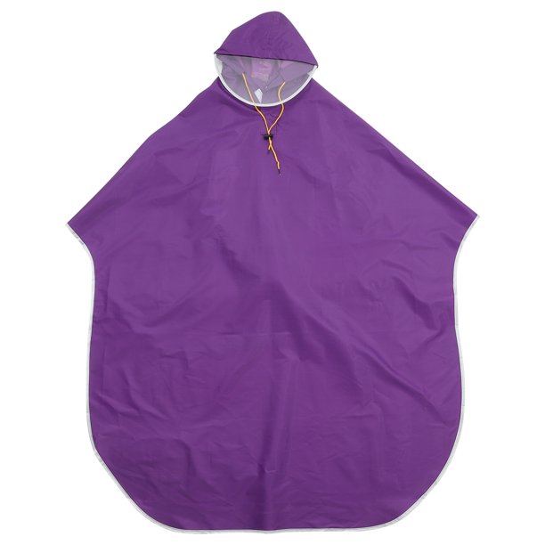 Poncho impermeable para ciclismo, para hombre y mujer, con capucha, resistente al viento, para scooter de movilidad (morado)