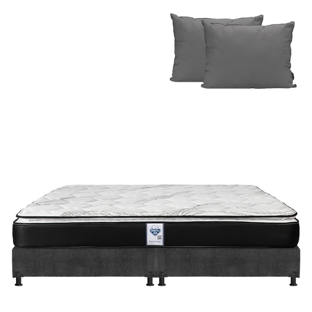 Colchón King Size Spring Air Premier + Box + Almohada 2Pack