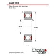 thumbnail image 3 of MAPLE ACE 6307 2RS 6307-2RS Roulement à Billes Suprême Scellé en Caoutchouc 35x80x21 mm, 3 of 5