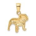 thumbnail image 3 of Real 14kt Yellow Gold Bulldog Pendant; for Adults and Teens; for Women and Men, 3 of 4