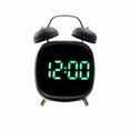 thumbnail image 1 of Despertador Creative de metal con doble campana con pantalla LED de 12 x 8 x 18 cm, 1 of 2
