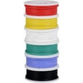 thumbnail image 2 of TUOFENG 22awg Silicone Wire Kit- 22 Gauge Flexible Silicone Wire- 6 Different Colored 26 Feet spools- Tinned Copper Wire 600V Electronic Hook up Wire Kit, 2 of 8