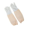 thumbnail image 3 of Almencla 2 Pcs Gants Abeille Anti-Piqûres Protection des Mains Réutilisables Peau de Chèvre Apiculteur TTG, 3 of 8