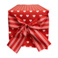 thumbnail image 2 of Christmas Table Flag Bows Heart Pattern Decorative Table Runner Tablecloth, Polyester, Red/Pink/Yellow/Purple, 180 x 38 cm, 1 pc, 2 of 6