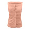 thumbnail image 7 of DHFJKG Tank Tops For Women Square Neck Summer Sleeveless Cami Shirts Button Front Solid Color Textured Basic Tee Going Out Versatile Tops, 7 of 7