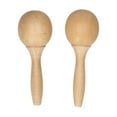 thumbnail image 2 of Maraca Beech Maraca Rumba Shaker Rattles Percussion Instrument Wooden Maraca Pair Percussion Maraca for Kids Children Musical Instrument 1 Pair, 2 of 7