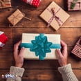 thumbnail image 3 of PMU Decorative Star Gift Bows Medium Turquoise (12/Pkg) Pkg/1, 3 of 7